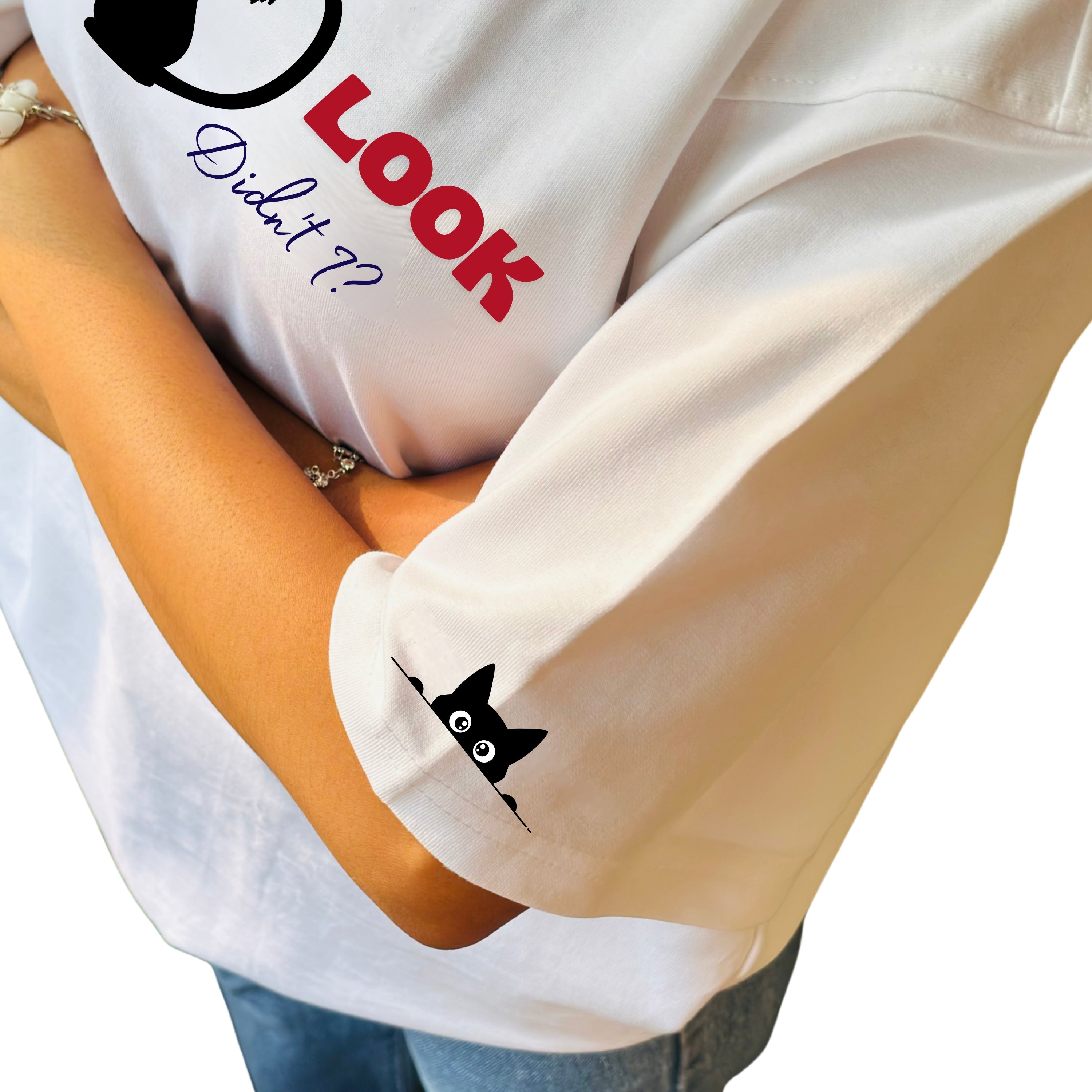 Made you Look - White Oversized T-shirt