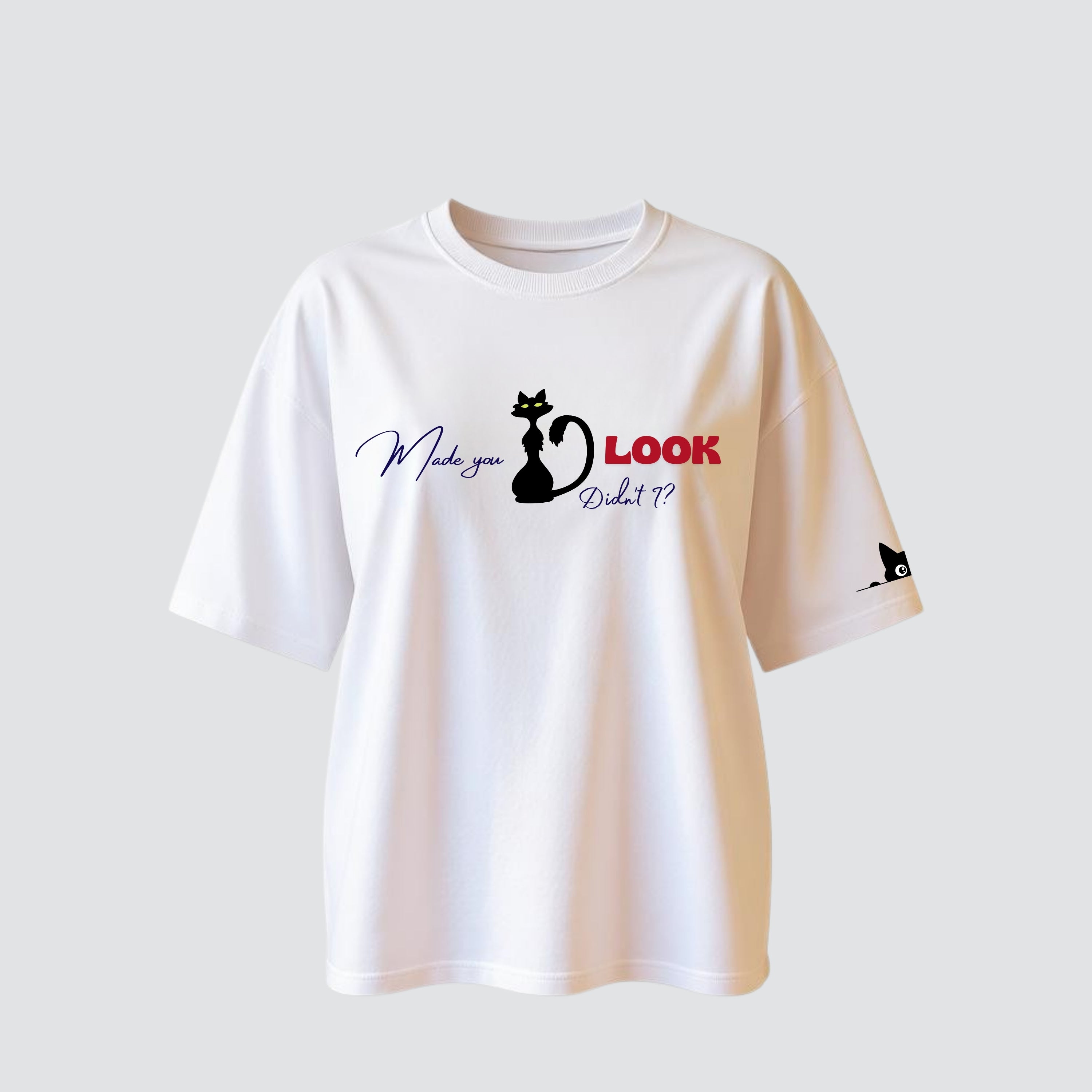 Made you Look - White Oversized T-shirt