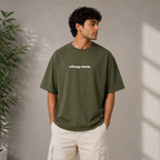 Obsession - Olive Green Oversized T-Shirt