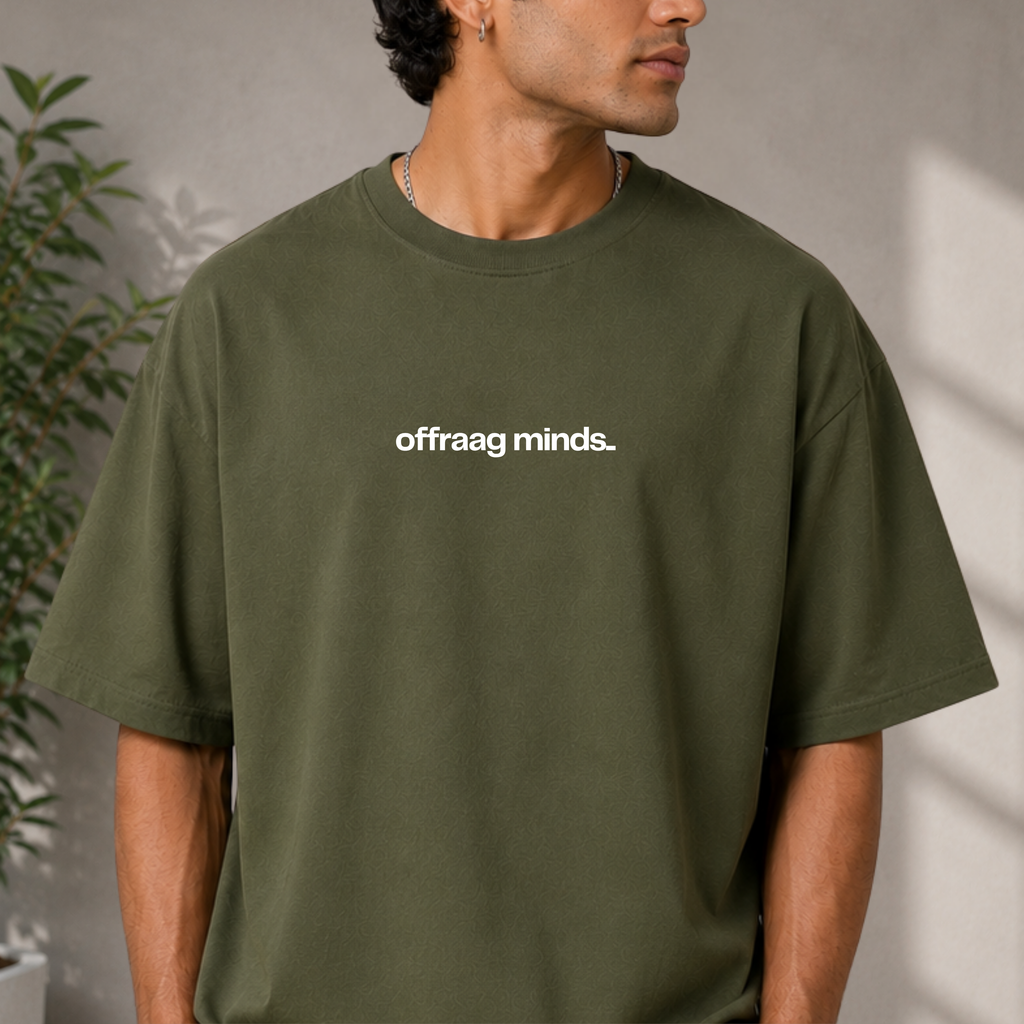 Obsession - Olive Green Oversized T-Shirt