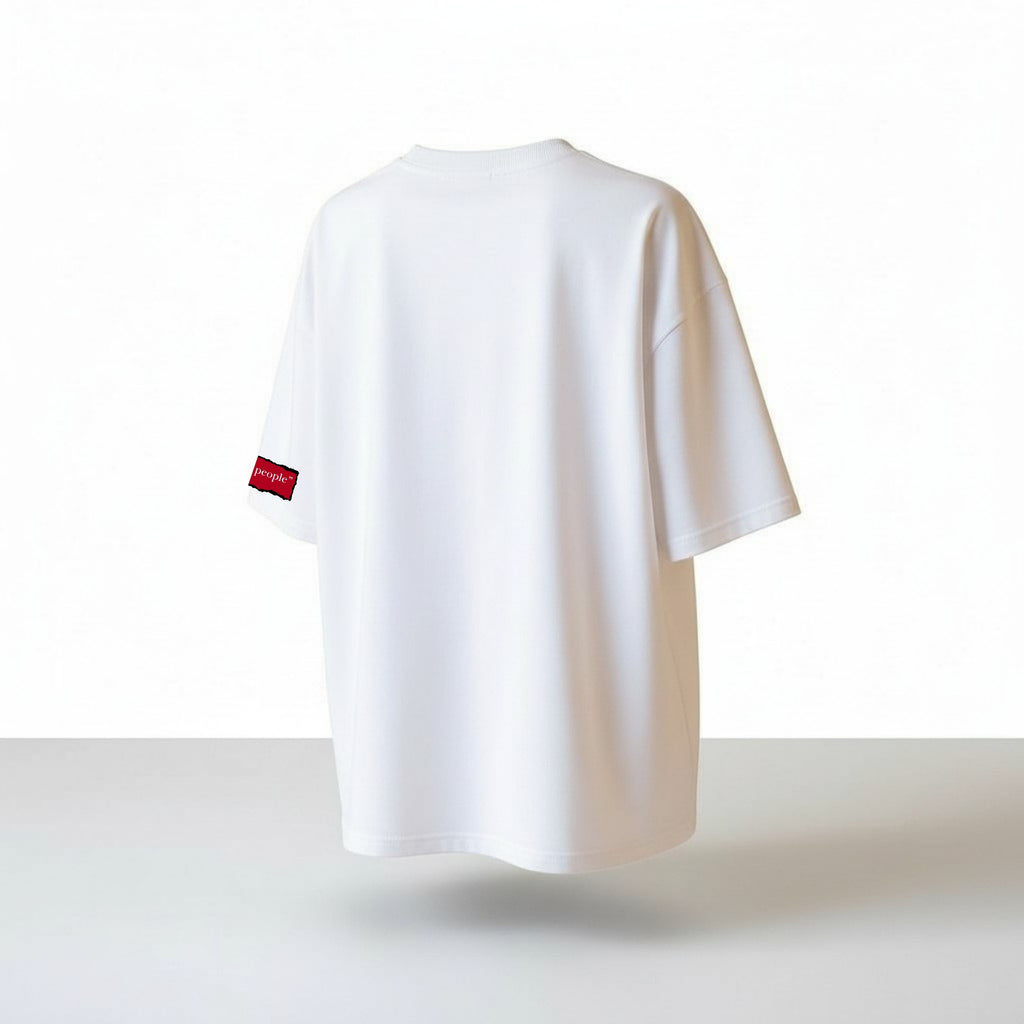 Introvert in Disguise - White Oversized T-shirt