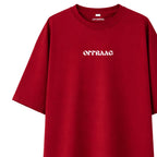 Too Many Thoughts - Maroon Oversize T-shirt