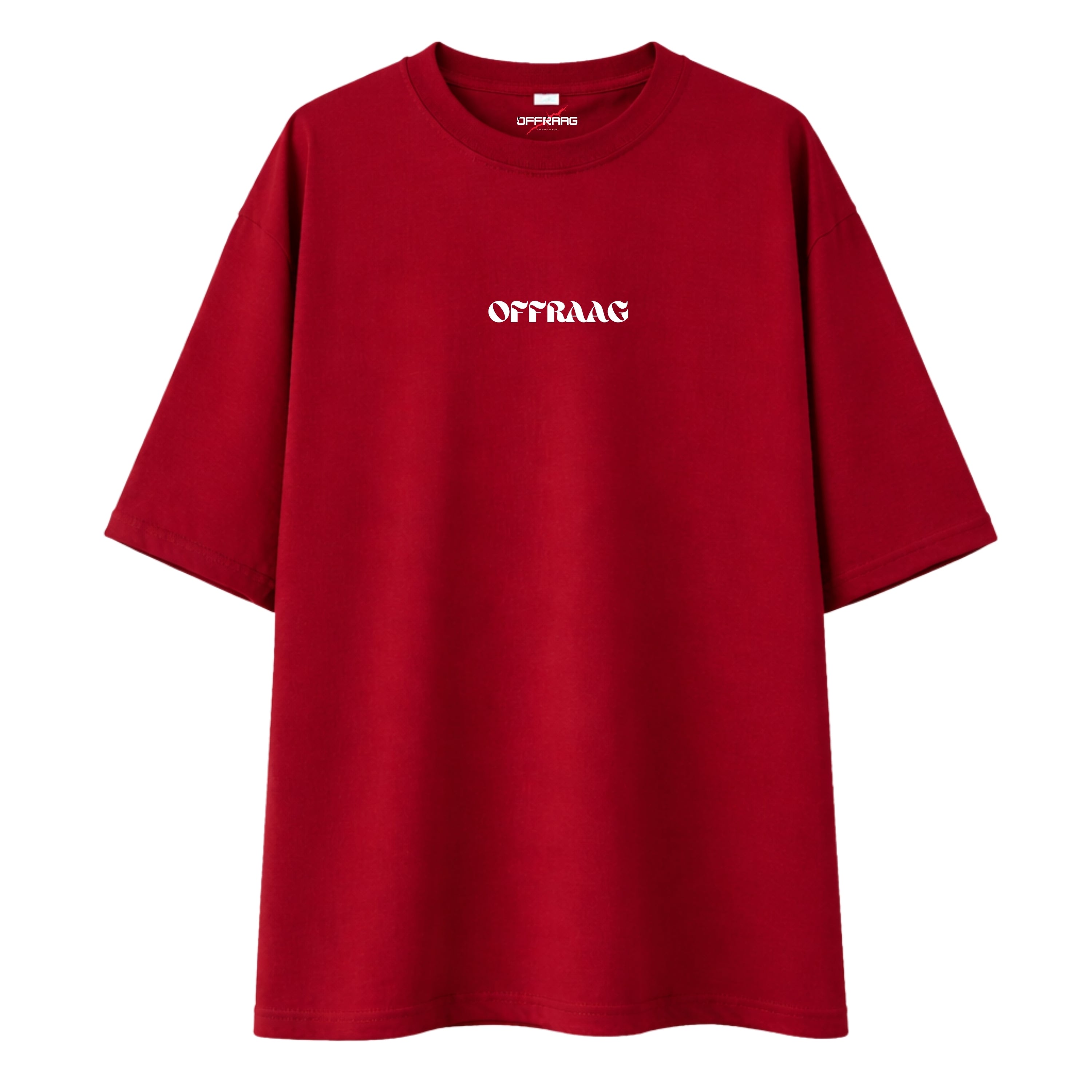 Too Many Thoughts - Maroon Oversize T-shirt