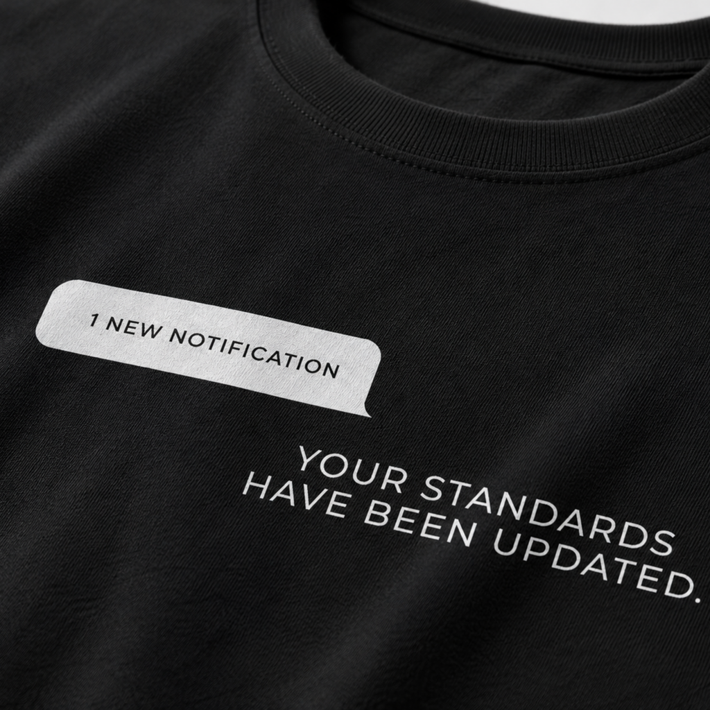 Standards Updated - Black Oversized T-Shirt