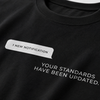 Standards Updated - Black Oversized T-Shirt