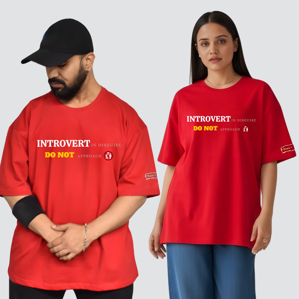 Introvert in Disguise Oversized T-shirt