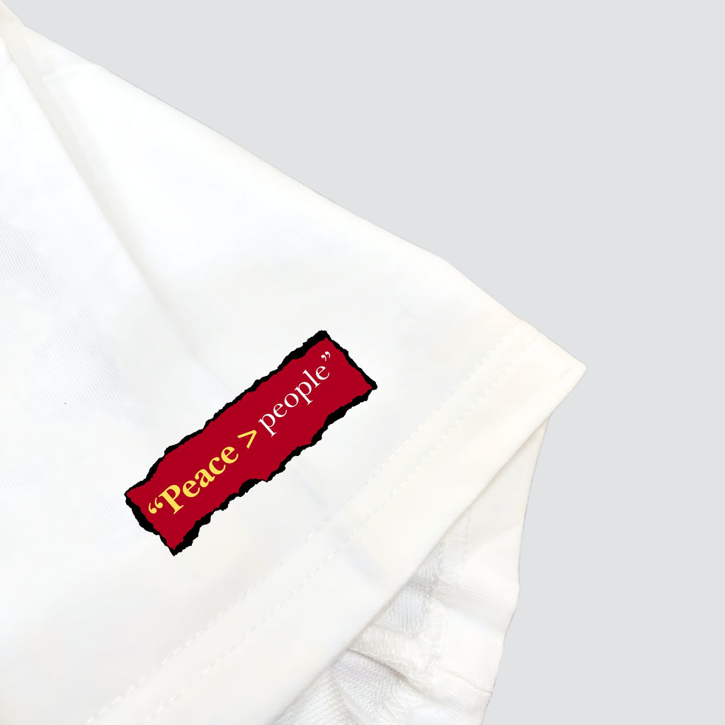 Introvert in Disguise - White Oversized T-shirt