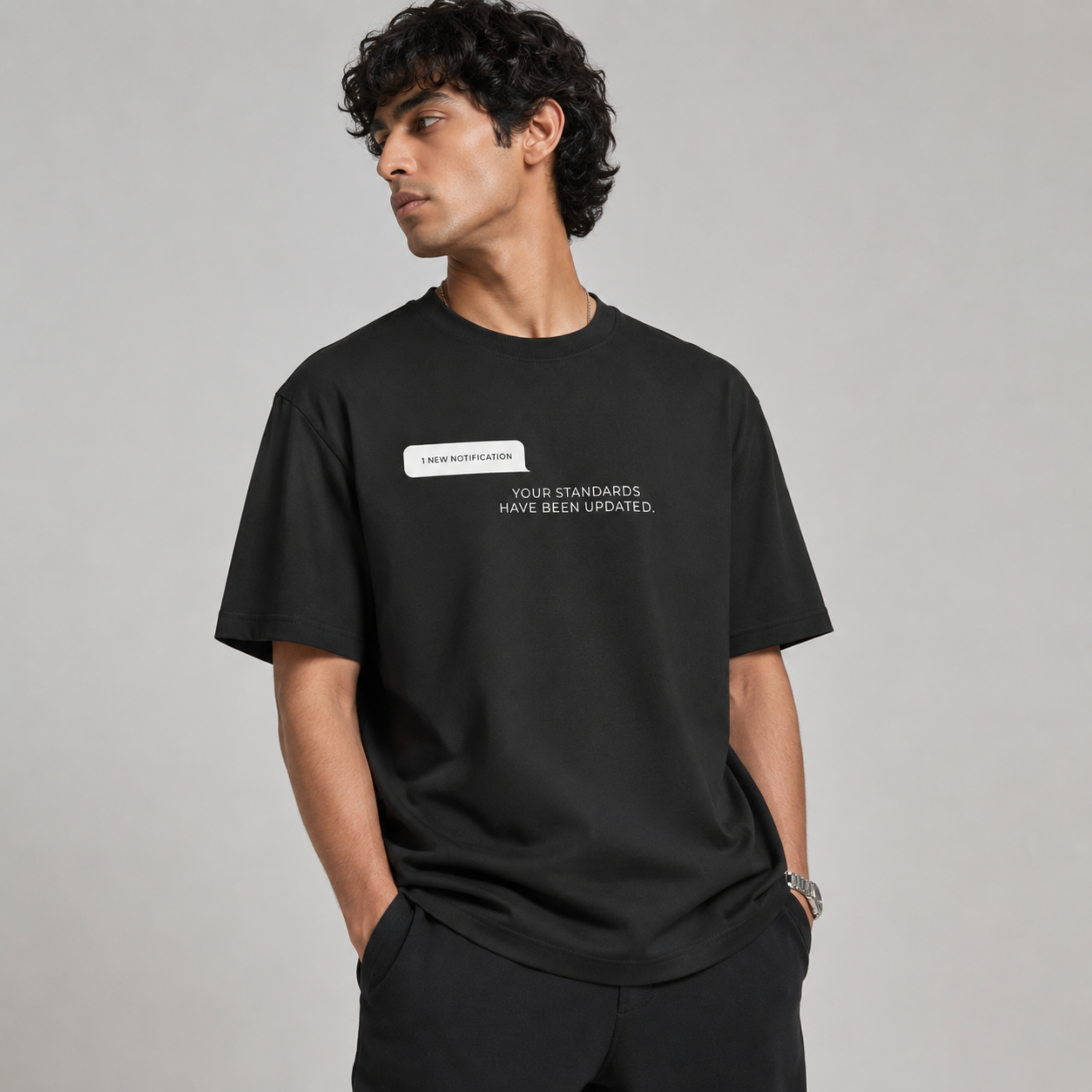 Standards Updated - Black Oversized T-Shirt