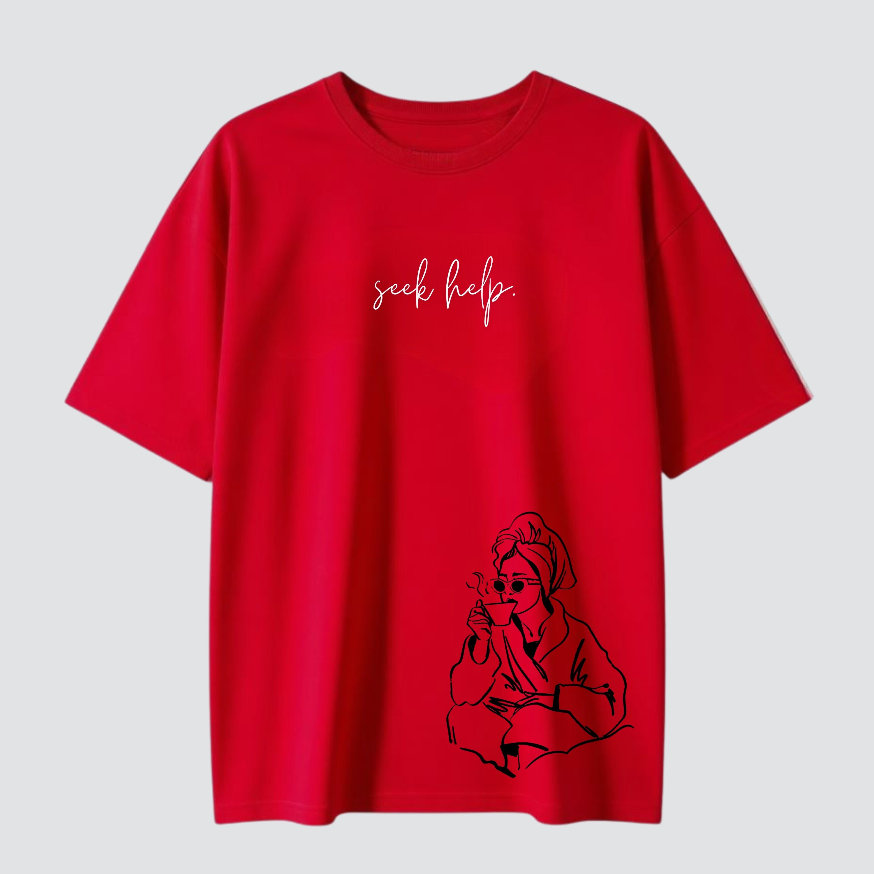 Seek Help - Oversized Tee