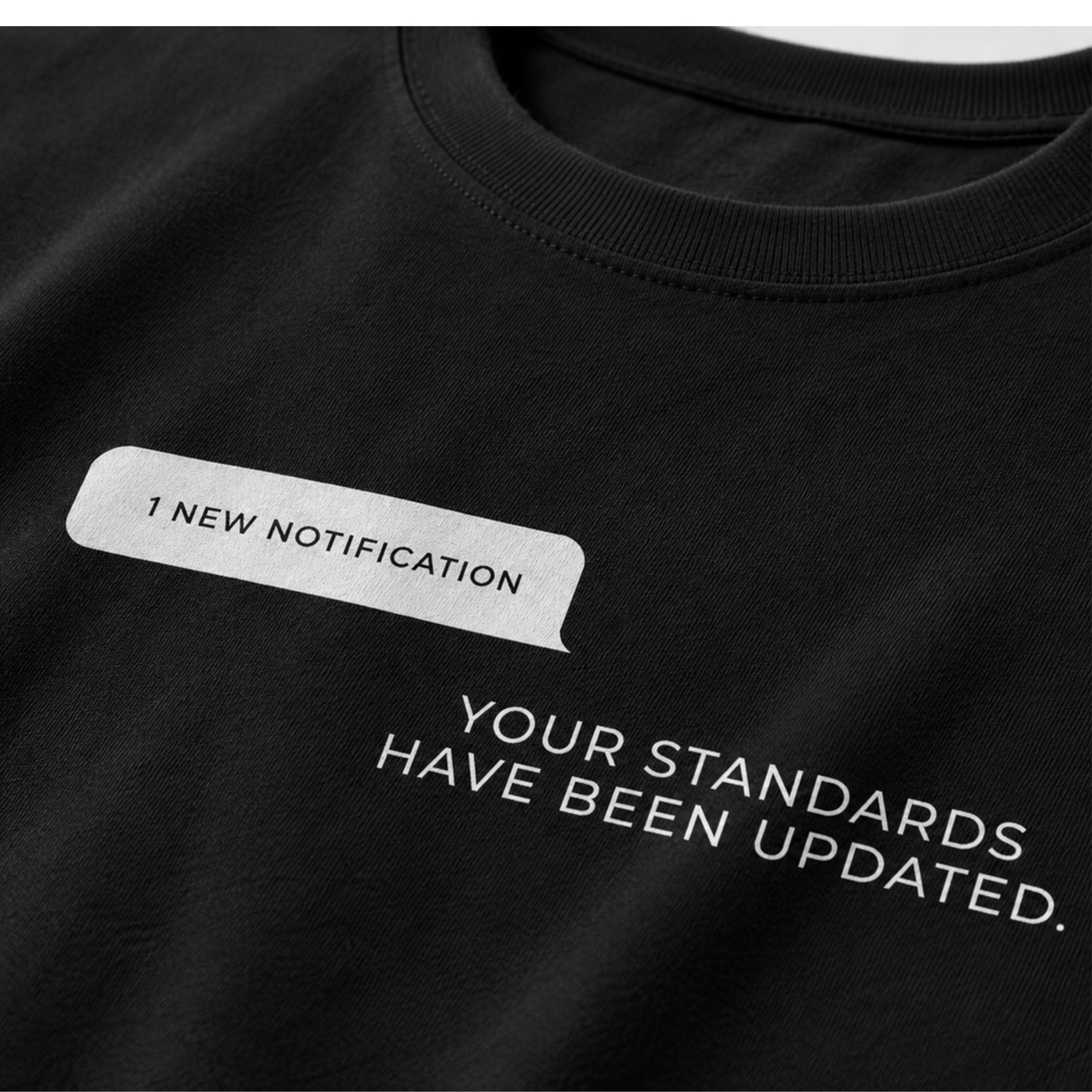 Standards Updated - Black Oversized T-Shirt