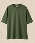 OFFRAAG Essentials Oversized T-Shirt – OLIVE GREEN