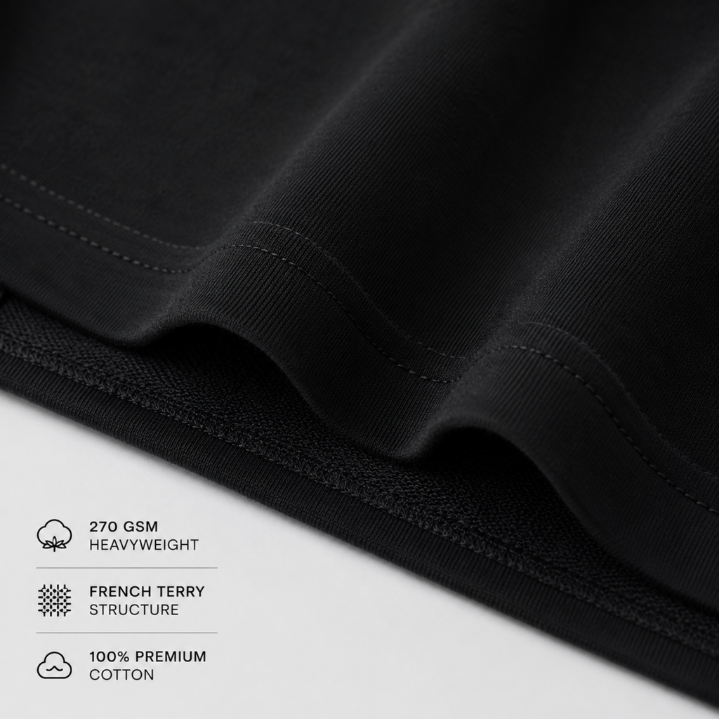 No shortcuts - Black Oversized T-Shirt