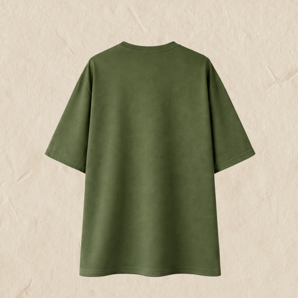 OFFRAAG Essentials Oversized T-Shirt – OLIVE GREEN