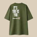 You vs You - Olive Green Oversize T-shirt
