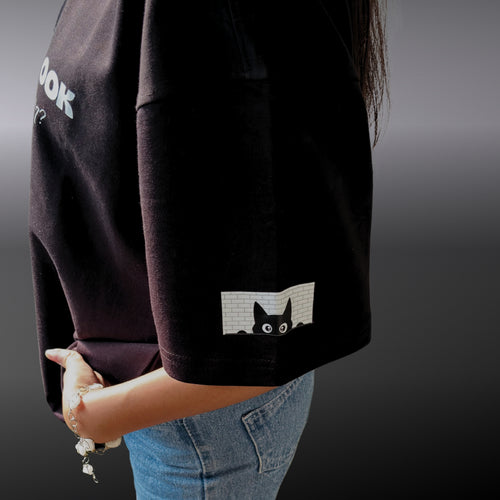 Made you Look - Black Oversized Tshirt