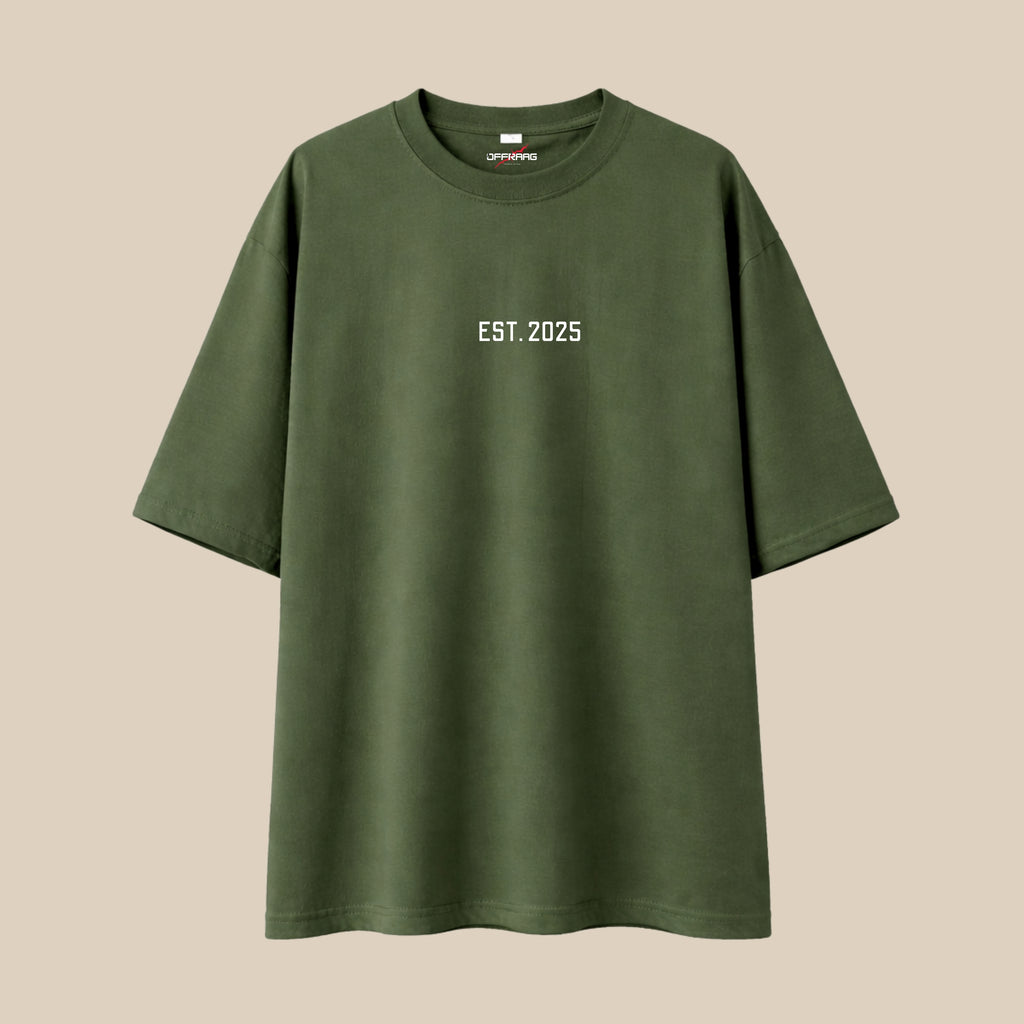 You vs You - Olive Green Oversize T-shirt