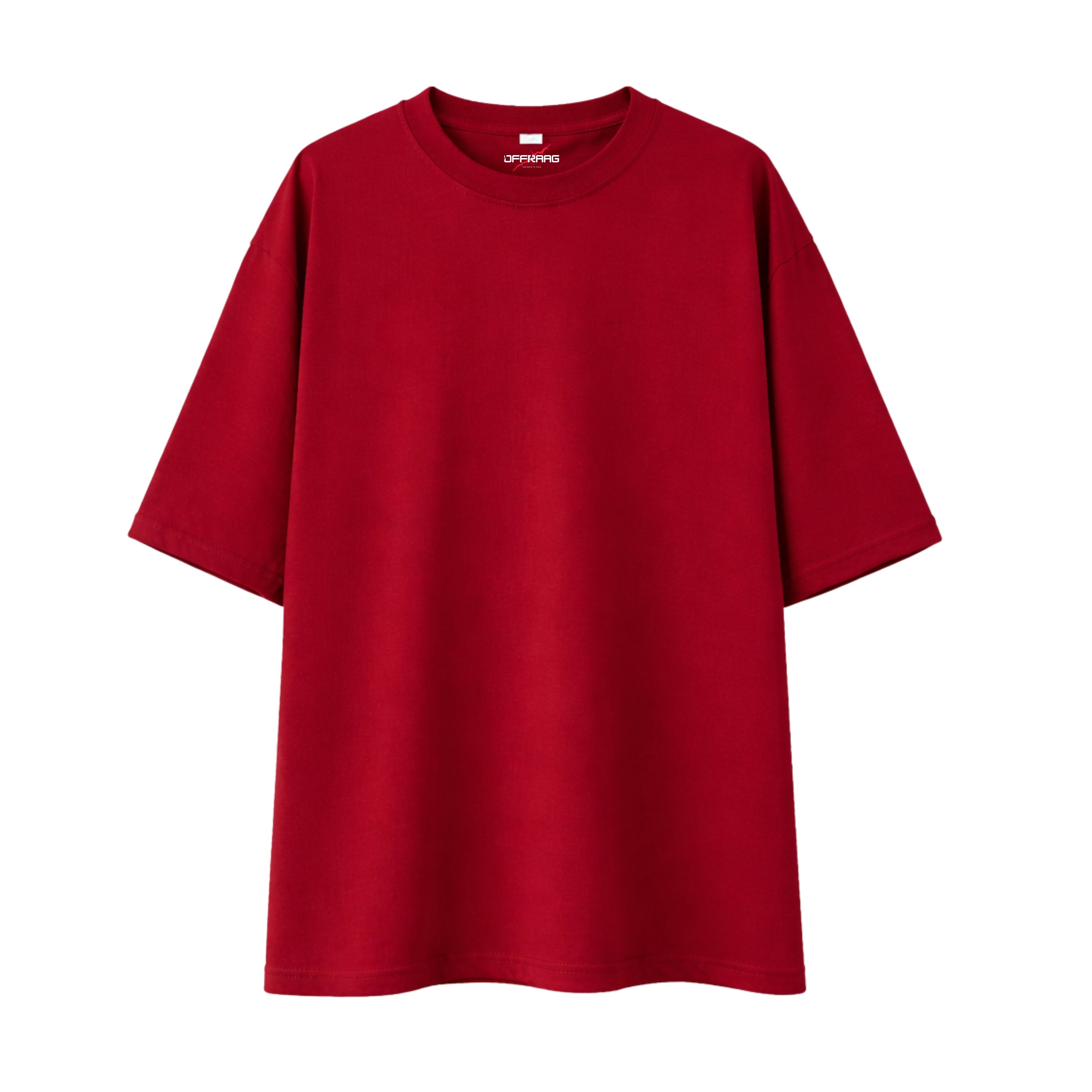 OFFRAAG Essentials Oversized T-Shirt - MAROON