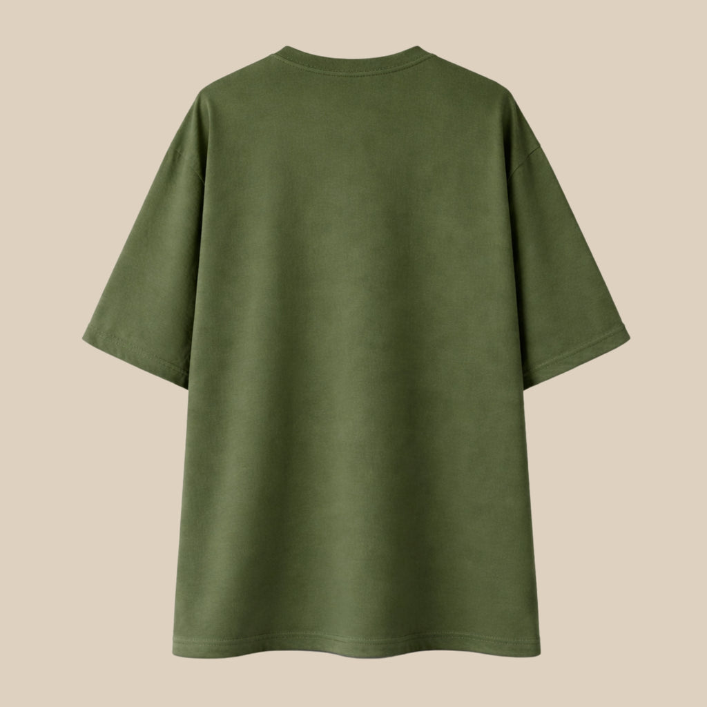 Hustle Babe - Olive Green Oversize T-shirt