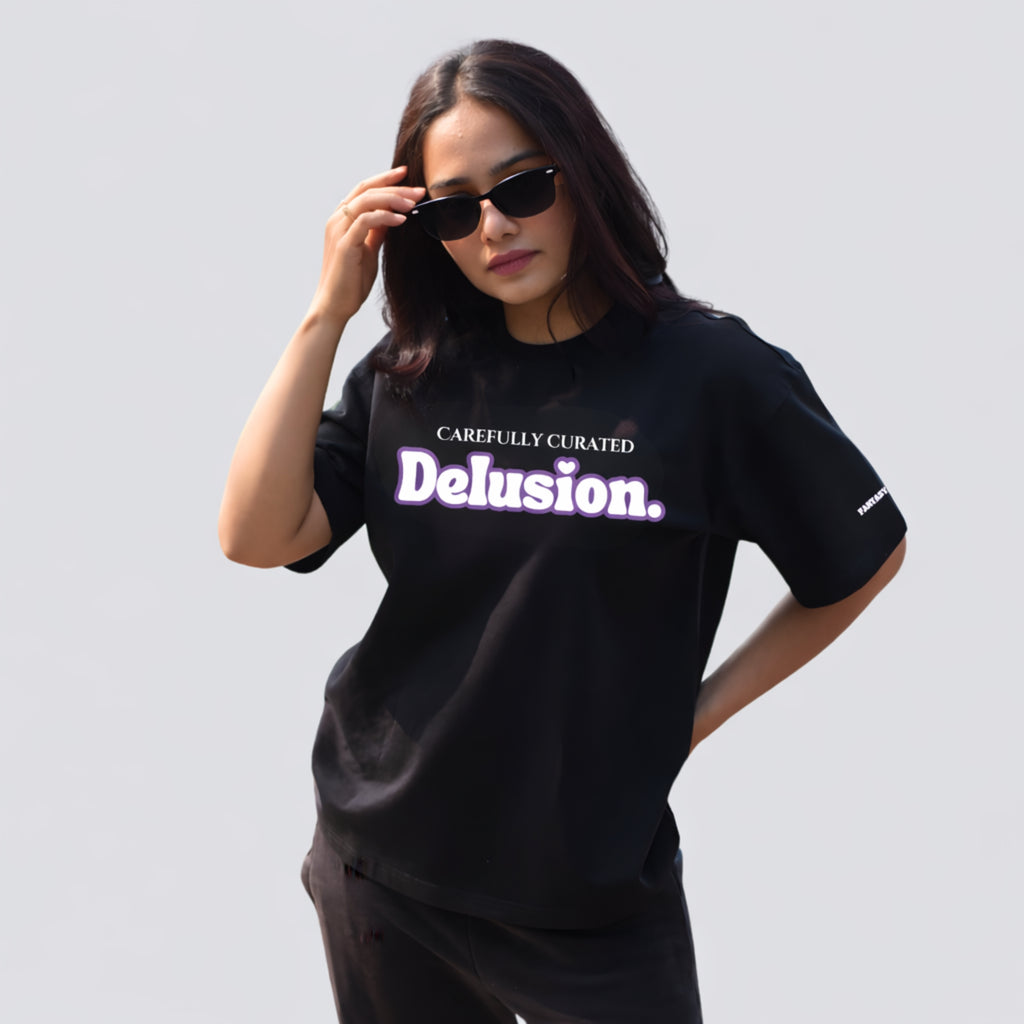 The Delusion - Black Oversized T-shirt