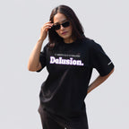 The Delusion - Black Oversized T-shirt