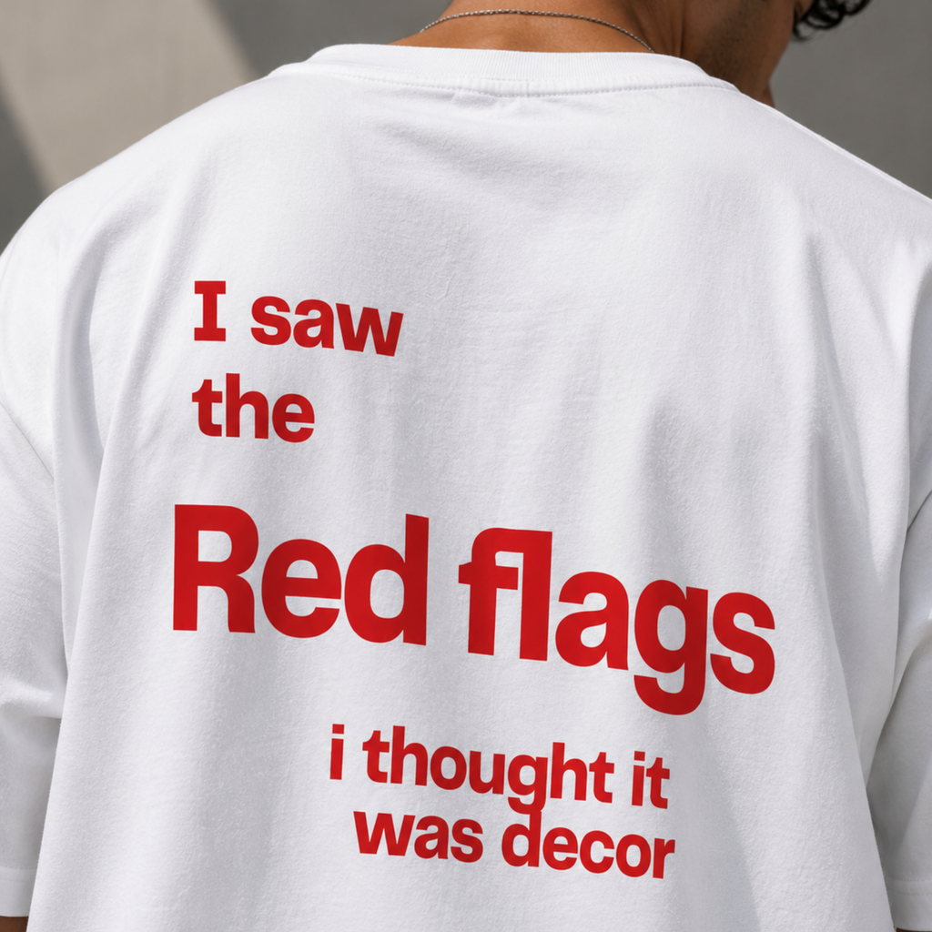 Bad Decision Maker - White Oversized T-Shirt