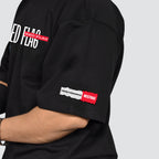 The Red Flag - Black Oversized T-shirt