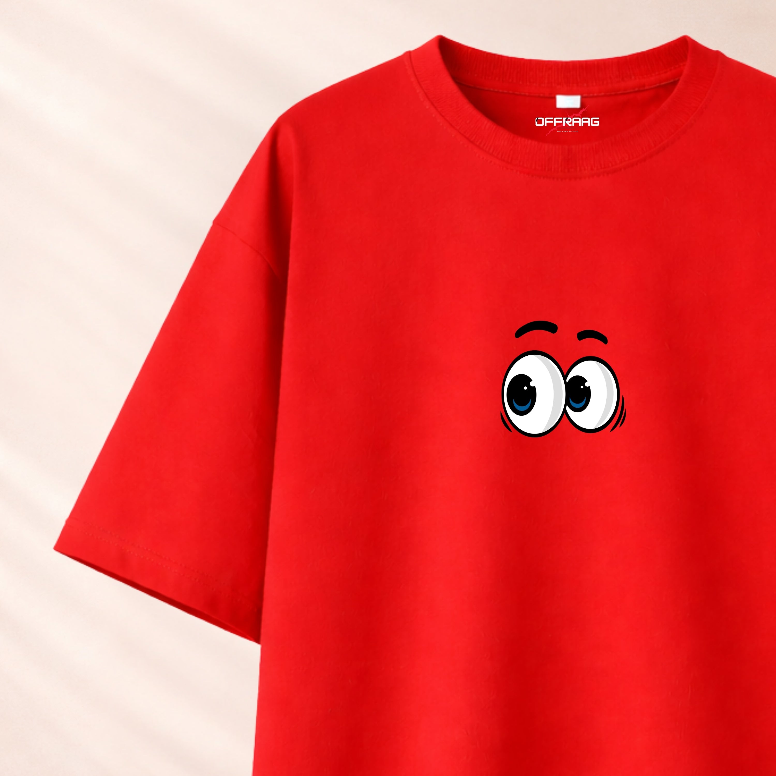 Curious Eye - Red Oversize T-shirt