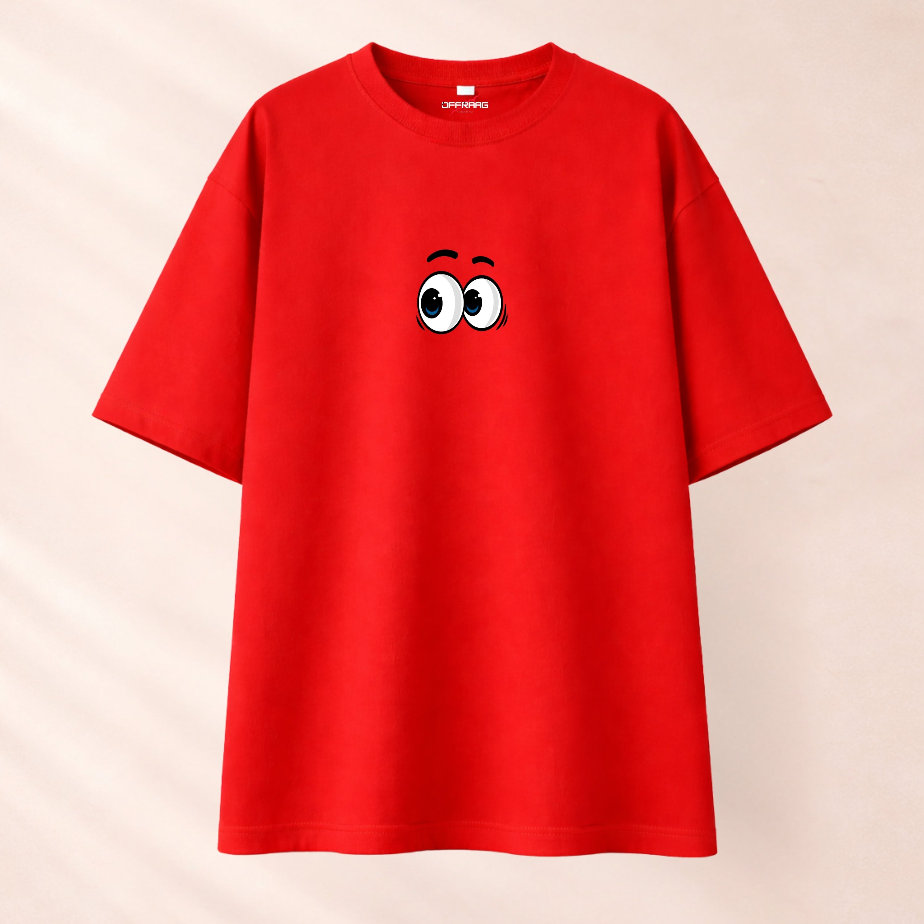 Curious Eye - Red Oversize T-shirt