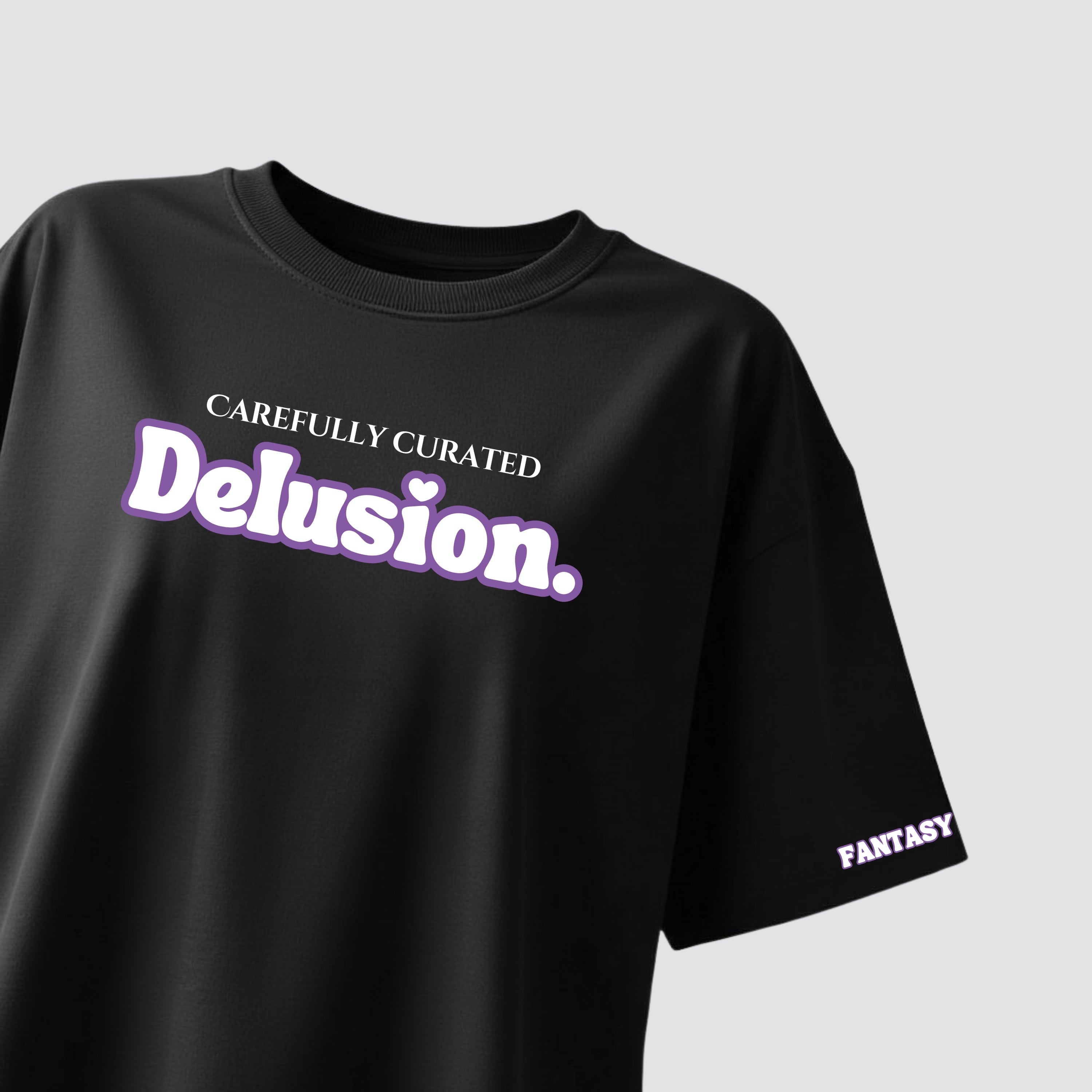 The Delusion - Black Oversized T-shirt