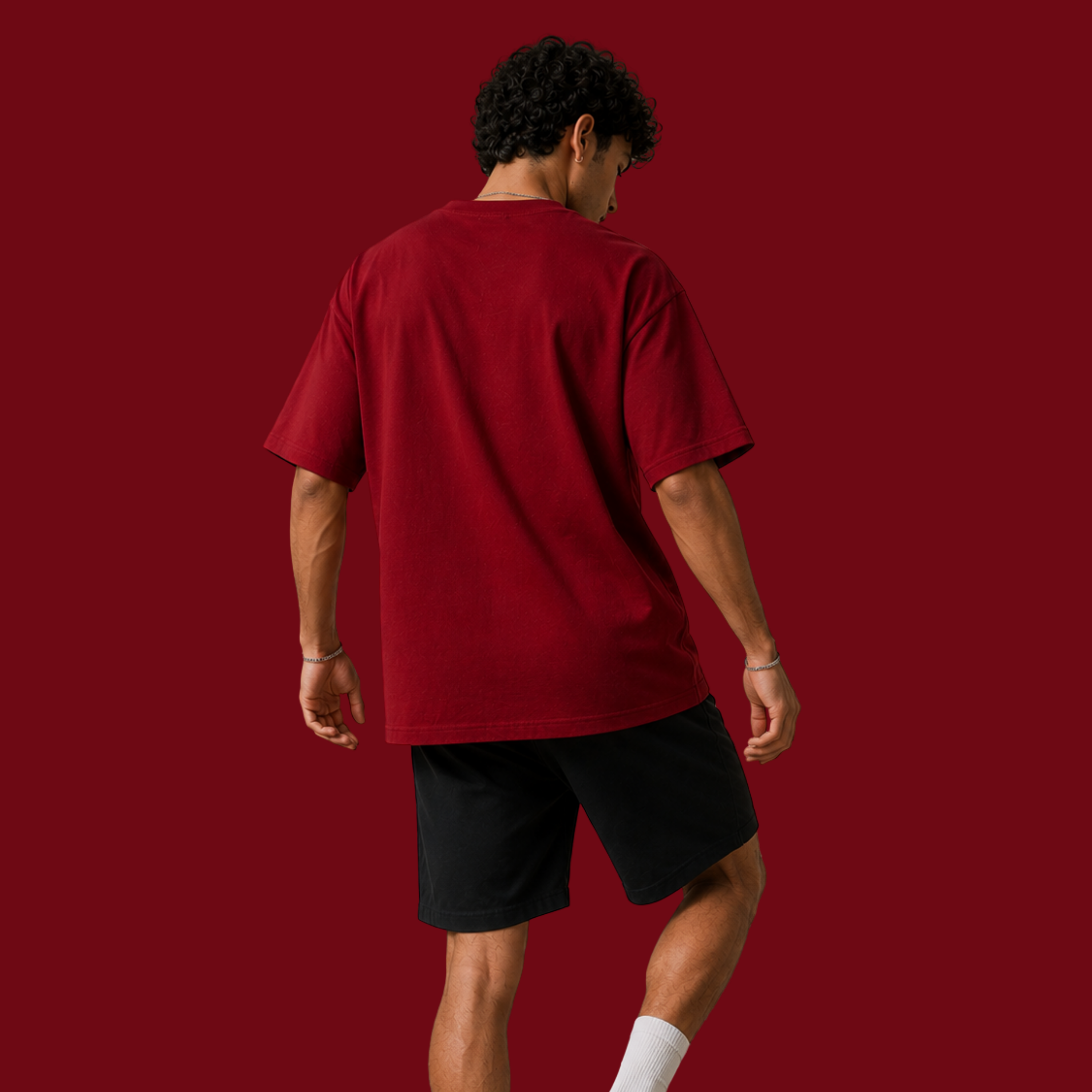 Emotional Damage - Maroon Oversized T-Shirt