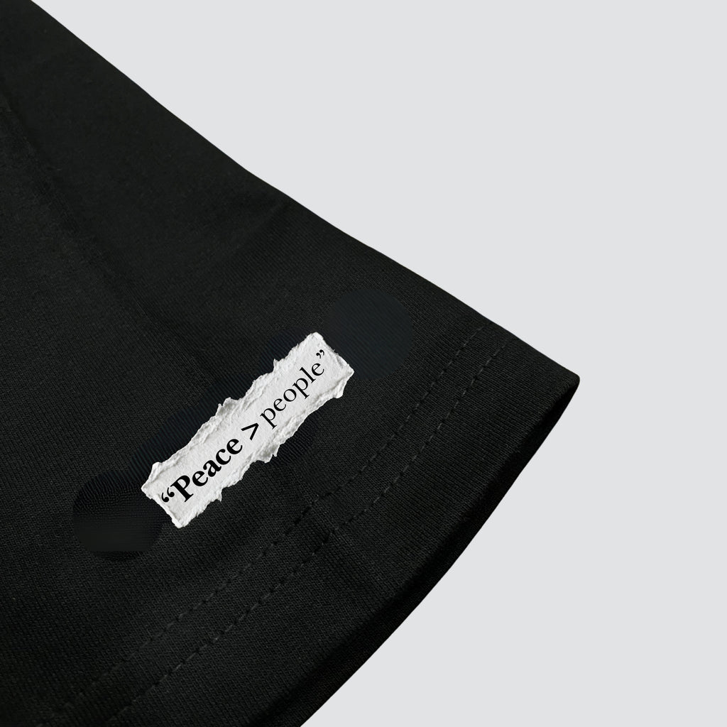 Introvert in Disguise - Black Oversized T-shirt