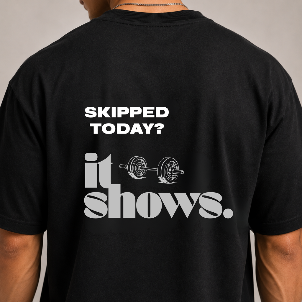 No shortcuts - Black Oversized T-Shirt