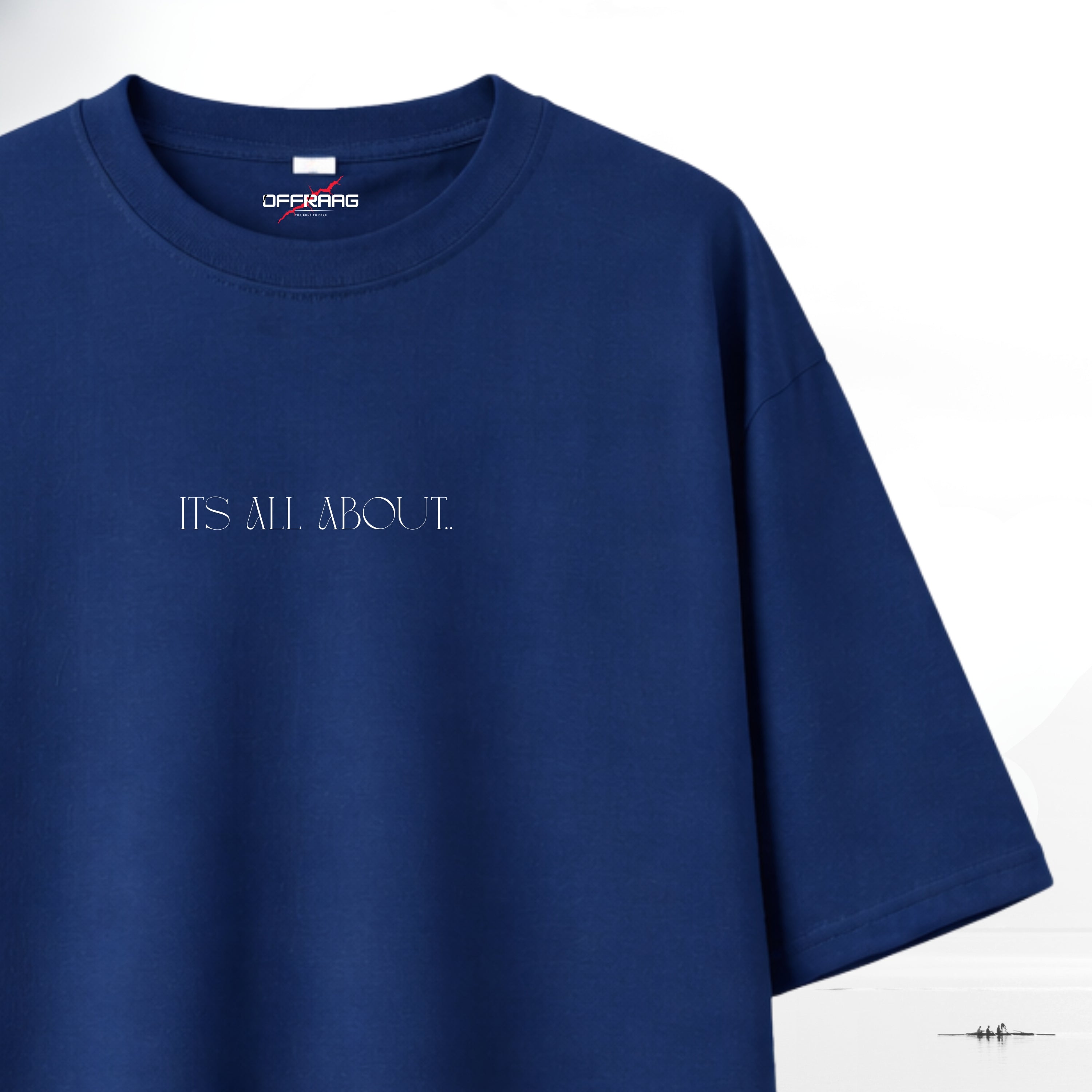 It’s All About Aesthetic - Indigo Blue Oversize T-shirt