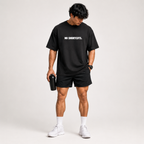 No shortcuts - Black Oversized T-Shirt