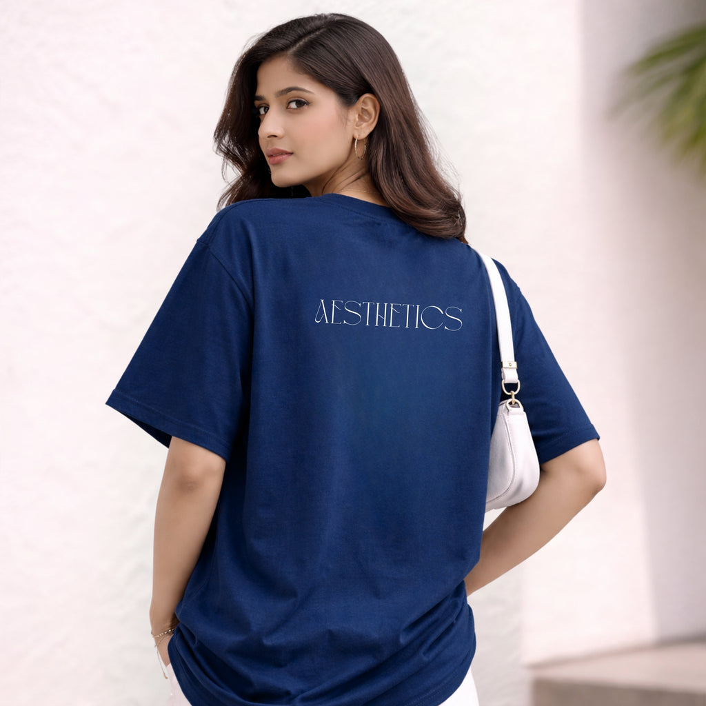 It’s All About Aesthetic - Indigo Blue Oversize T-shirt