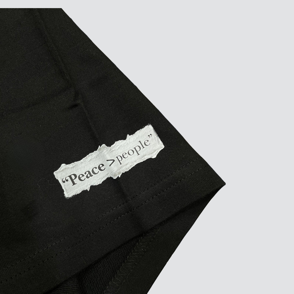 Introvert in Disguise - Black Oversized T-shirt