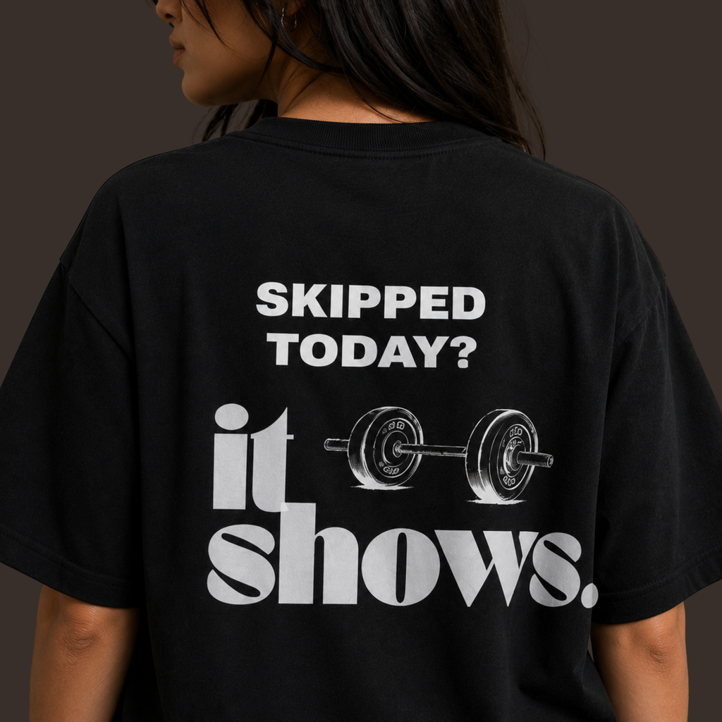 No Shortcuts - Black Oversized T-Shirt