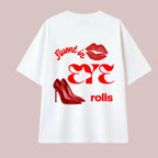 Fluent in Eye Rolls - White Oversize T-shirt