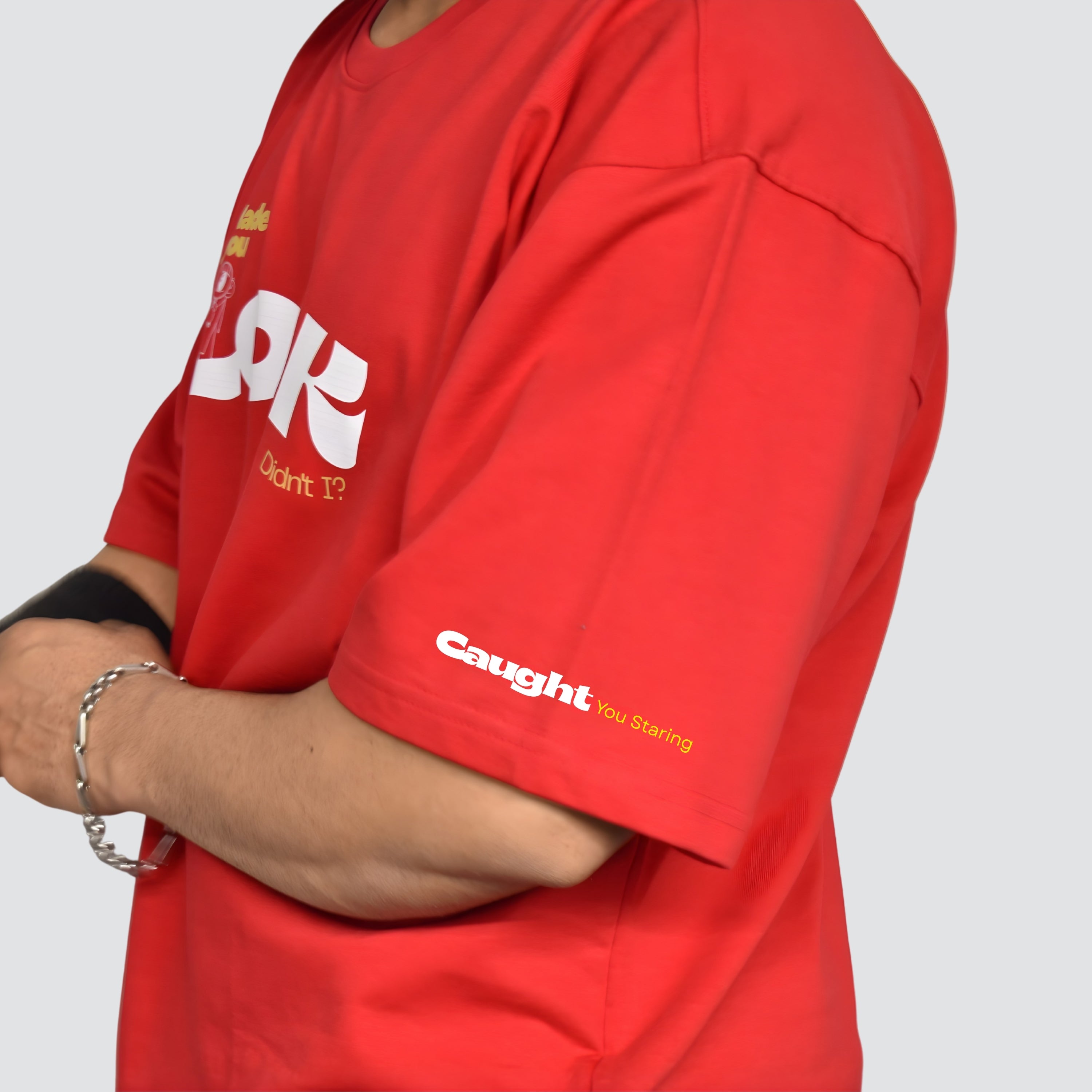 Made you Look - Red Oversized Tshirt