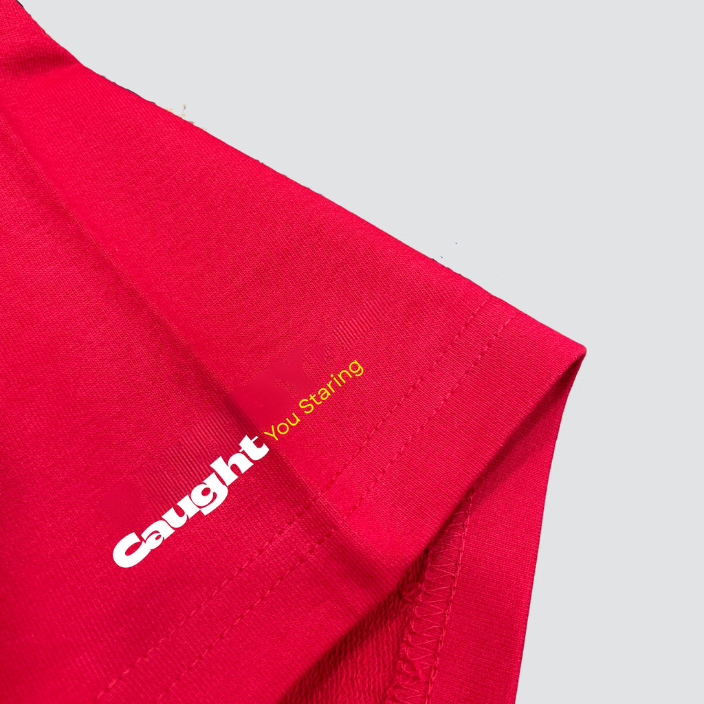 Made you Look - Red Oversized Tshirt