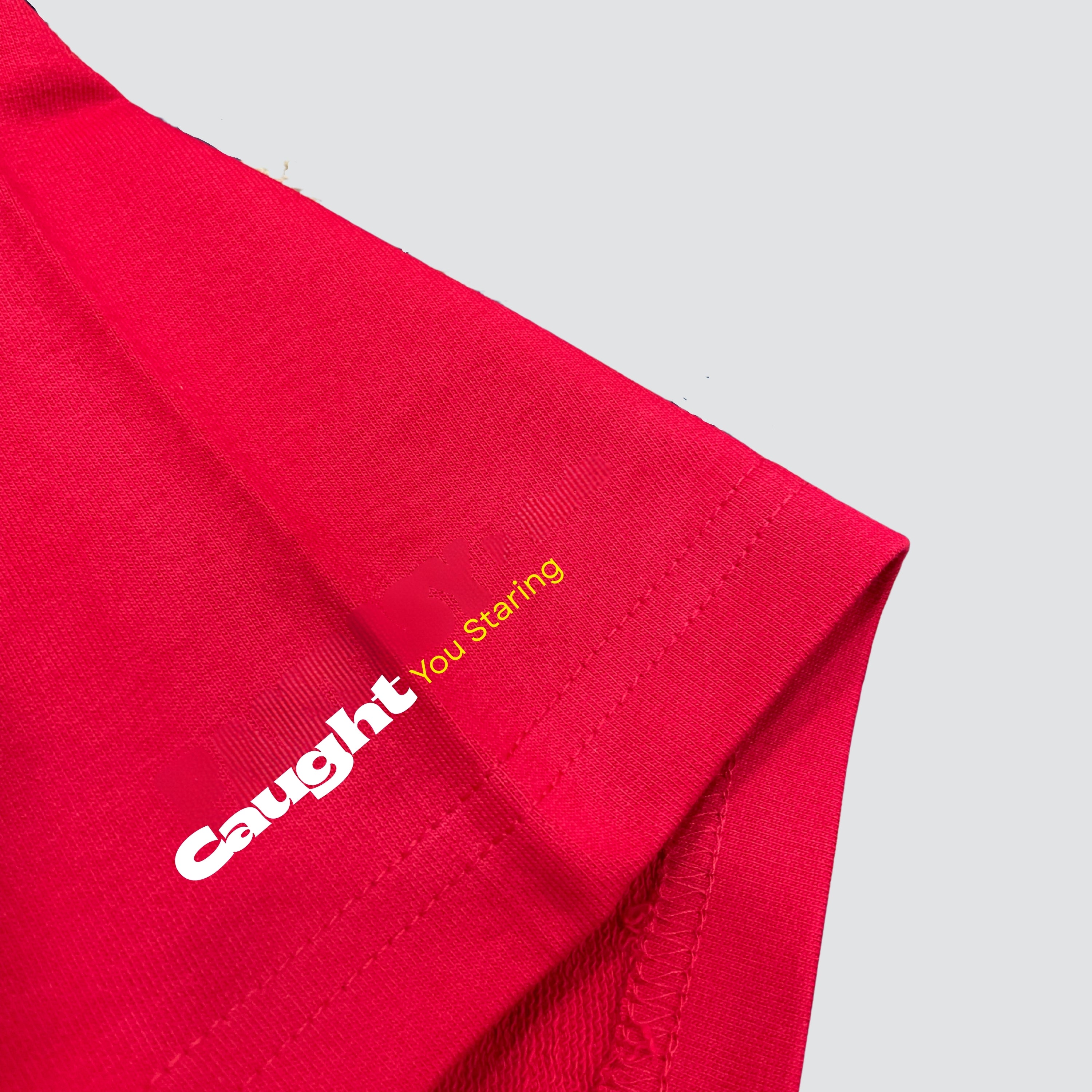 Made you Look - Red Oversized Tshirt