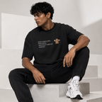 May Discuss Protein - Black Oversized T-Shirt