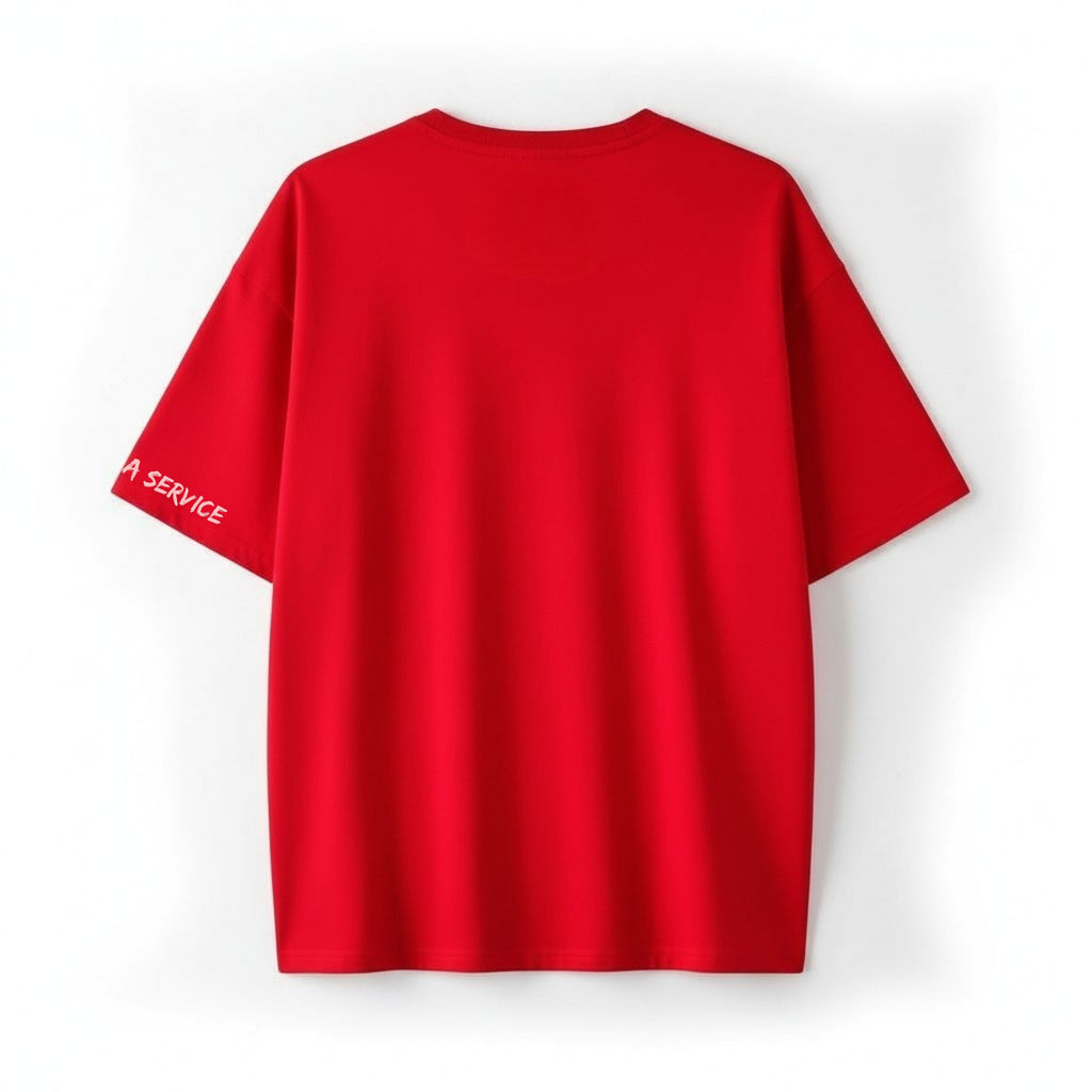 The Sass Distributor - Red Oversized T-shirt