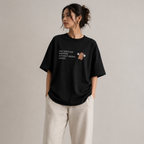 May Discuss Protein - Black Oversized T-Shirt