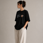 May Discuss Protein - Black Oversized T-Shirt