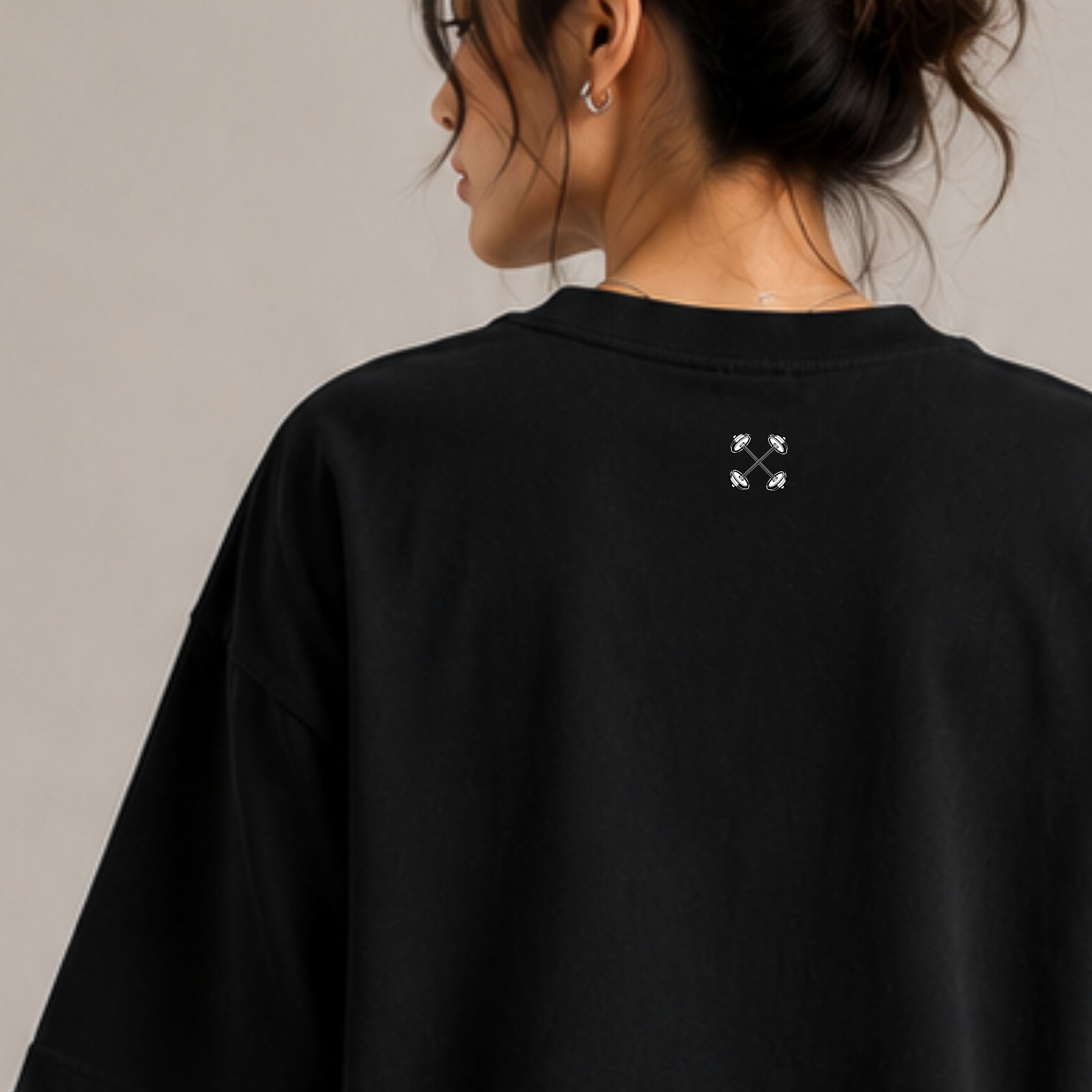 May Discuss Protein - Black Oversized T-Shirt