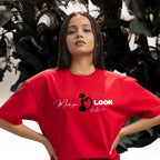 Made you Look - Red Oversized Tshirt