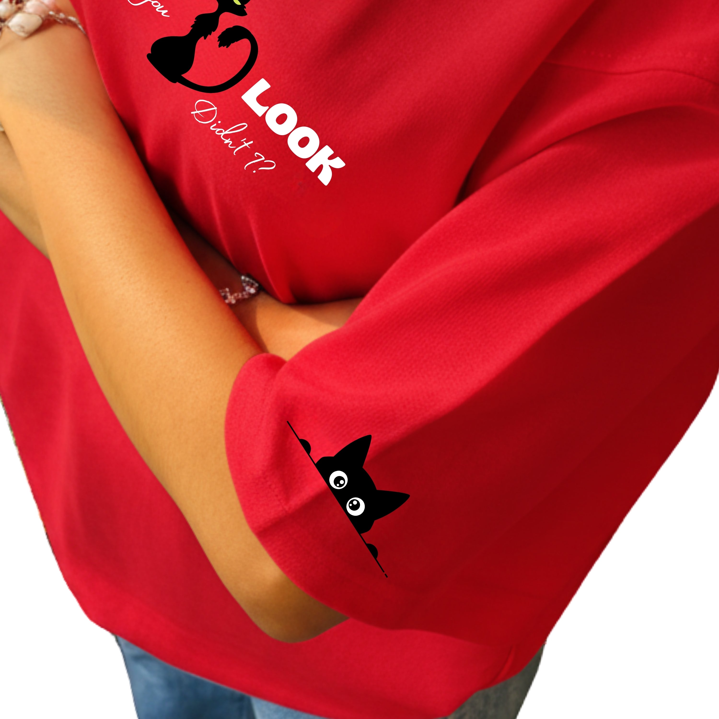 Made you Look - Red Oversized Tshirt