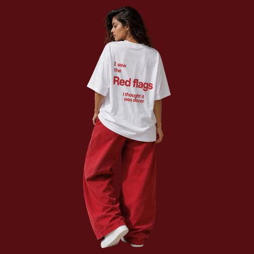 Bad Decision Maker - White Oversized T-Shirt