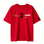 Made you Look - Red Oversized Tshirt